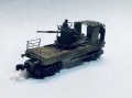 Pre-order Hand made WWII Germany WWII flat car mit AA gun in N scale